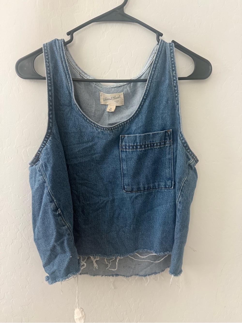 Universal Thread Washed Denim Pocket Tank